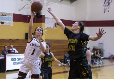Kings Christian Crusaders end their basketball season as girls win easily in league final Kings Christian's Laci Rose led her team to a win, scoring 23 points in the girls' 49-40 win Wednesday night.